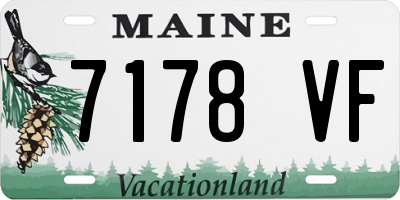 ME license plate 7178VF