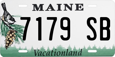 ME license plate 7179SB