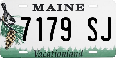 ME license plate 7179SJ