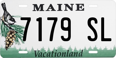 ME license plate 7179SL