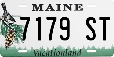 ME license plate 7179ST
