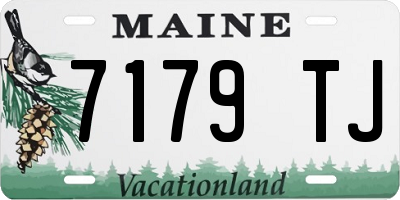 ME license plate 7179TJ