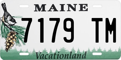 ME license plate 7179TM