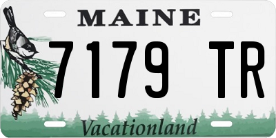 ME license plate 7179TR
