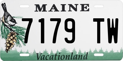 ME license plate 7179TW