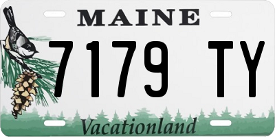 ME license plate 7179TY