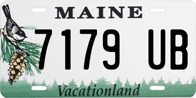 ME license plate 7179UB