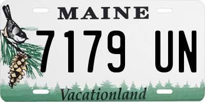 ME license plate 7179UN