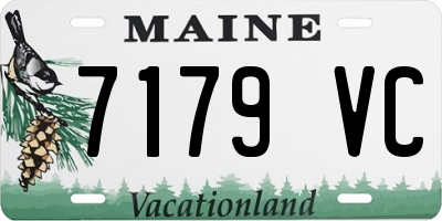 ME license plate 7179VC