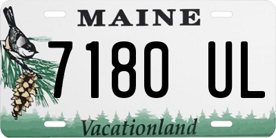 ME license plate 7180UL