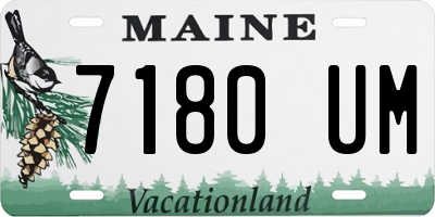 ME license plate 7180UM