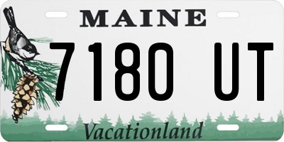 ME license plate 7180UT