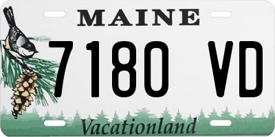 ME license plate 7180VD