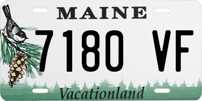 ME license plate 7180VF