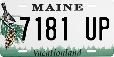 ME license plate 7181UP