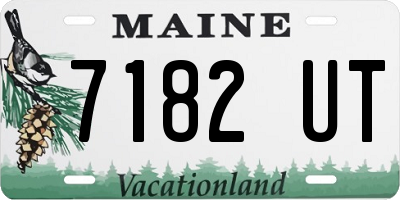 ME license plate 7182UT