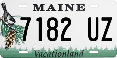 ME license plate 7182UZ