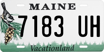 ME license plate 7183UH