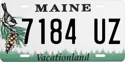 ME license plate 7184UZ