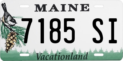 ME license plate 7185SI