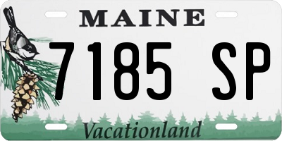 ME license plate 7185SP