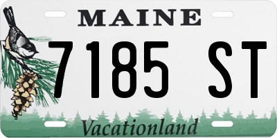 ME license plate 7185ST