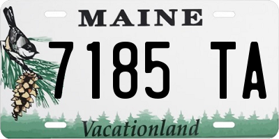 ME license plate 7185TA