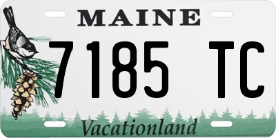 ME license plate 7185TC