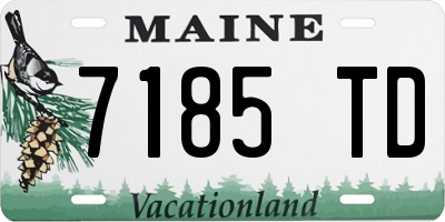 ME license plate 7185TD