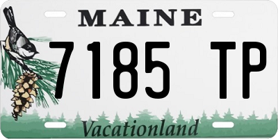 ME license plate 7185TP