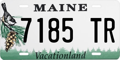 ME license plate 7185TR