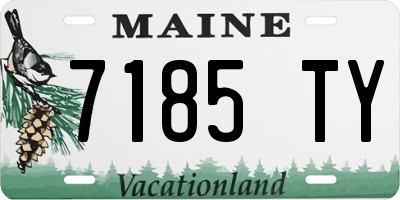 ME license plate 7185TY