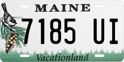 ME license plate 7185UI