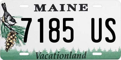 ME license plate 7185US