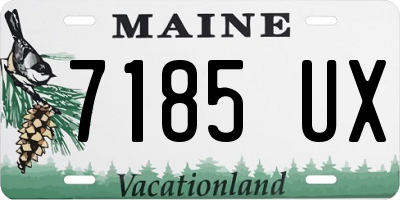 ME license plate 7185UX