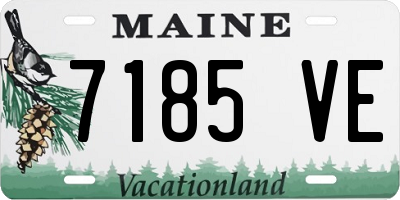 ME license plate 7185VE