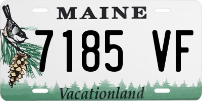 ME license plate 7185VF