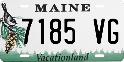 ME license plate 7185VG