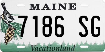 ME license plate 7186SG