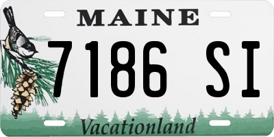 ME license plate 7186SI