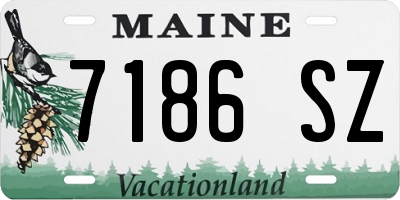 ME license plate 7186SZ