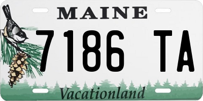 ME license plate 7186TA