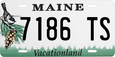 ME license plate 7186TS