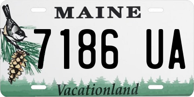 ME license plate 7186UA