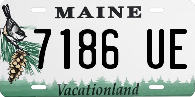 ME license plate 7186UE