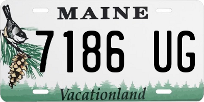 ME license plate 7186UG