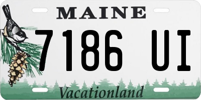 ME license plate 7186UI