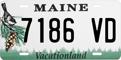 ME license plate 7186VD