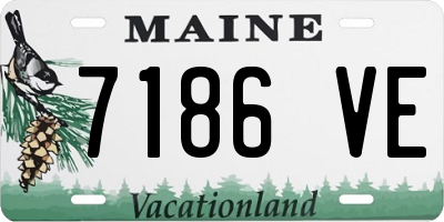 ME license plate 7186VE