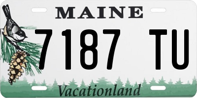 ME license plate 7187TU